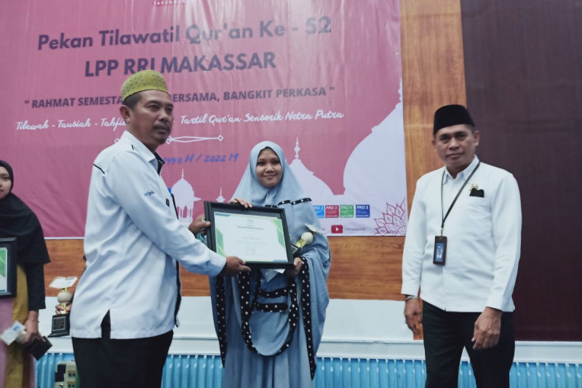 Dua pemenang Tilawatil Quran di Makassar wakili Sulsel ke tingkat nasional