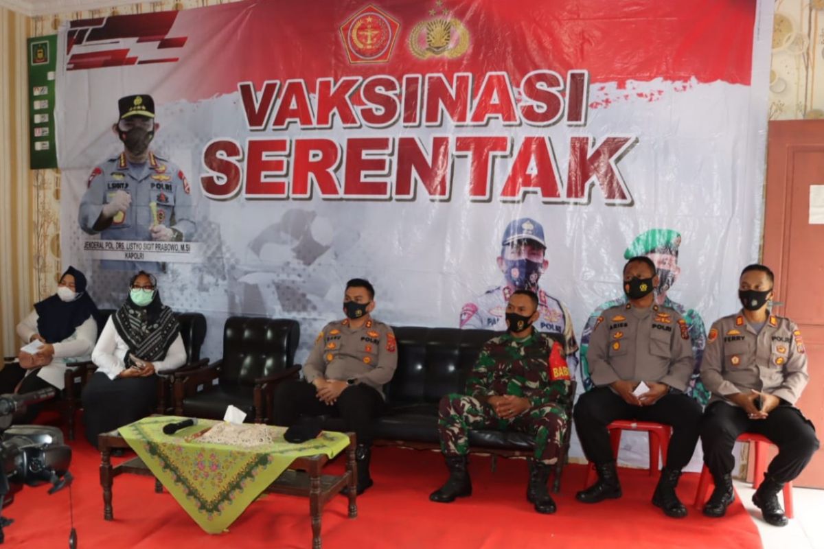 Kapolres Langkat ikuti zoom meeting dengan Irwasum Mabes Polri