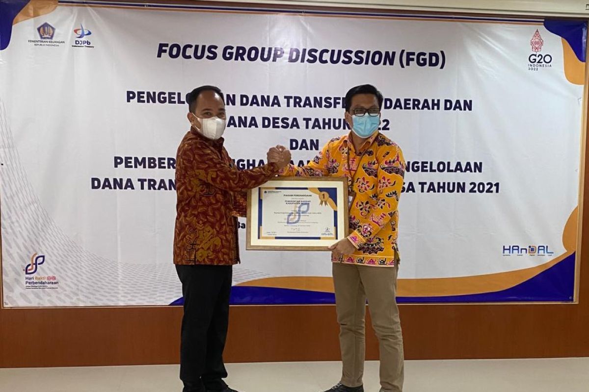 Pemkab Mesuji terbaik pertama kinerja pengelolaan DAK 2021 se-Lampung
