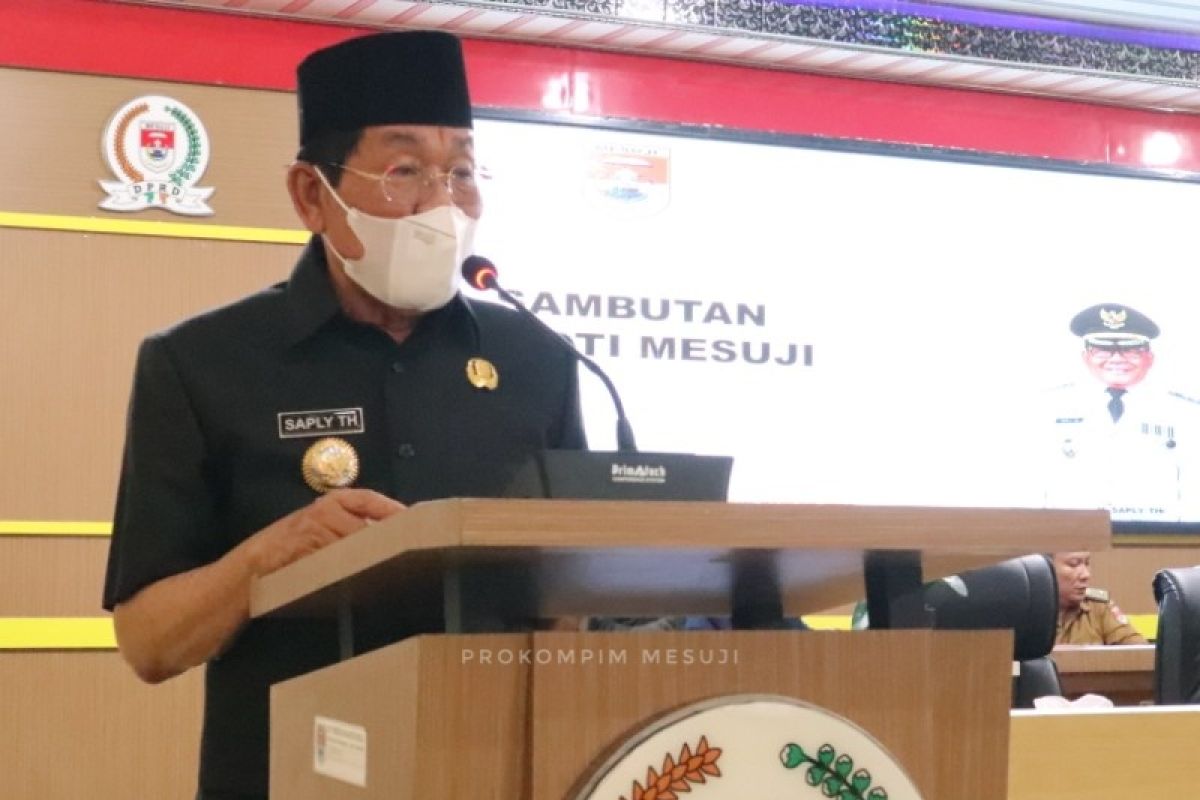 Bupati Mesuji sampaikan laporan pertanggungjawaban aahun anggaran 2021