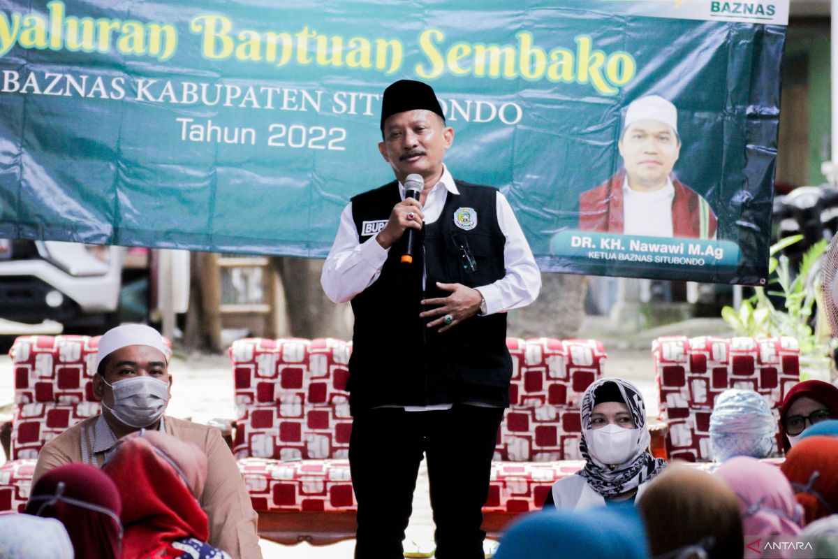 Pemkab dan Baznas Situbondo salurkan paket sembako bulan Ramadhan