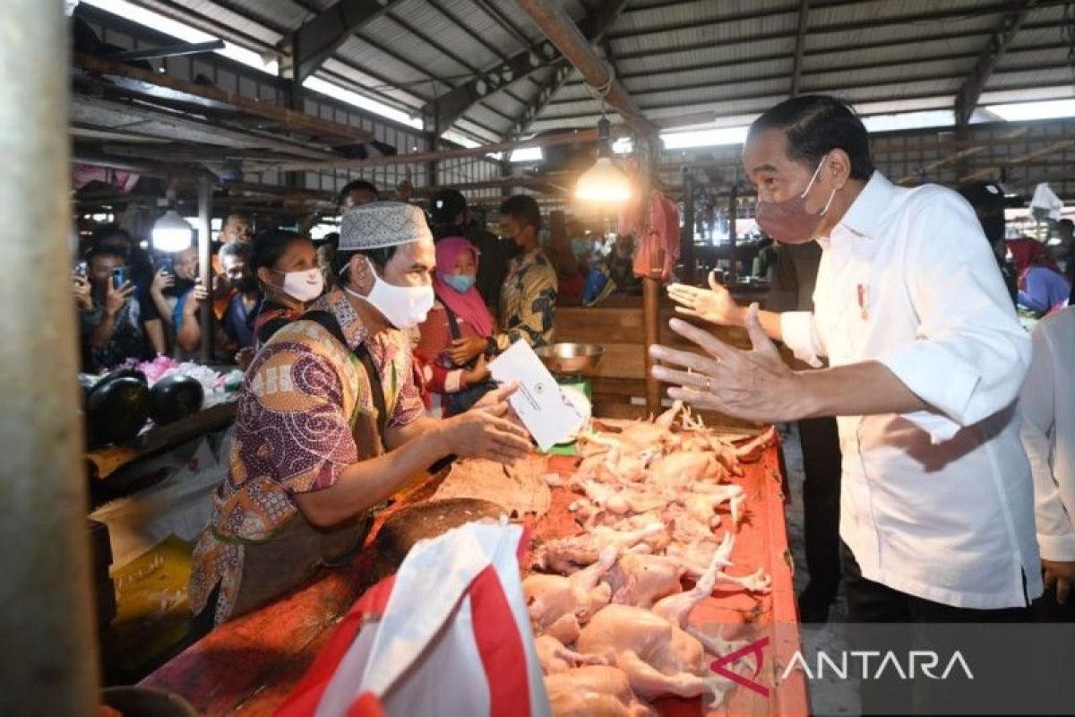 Presiden Joko Widodo harap BLT minyak goreng dapat meringankan beban pedagang kecil