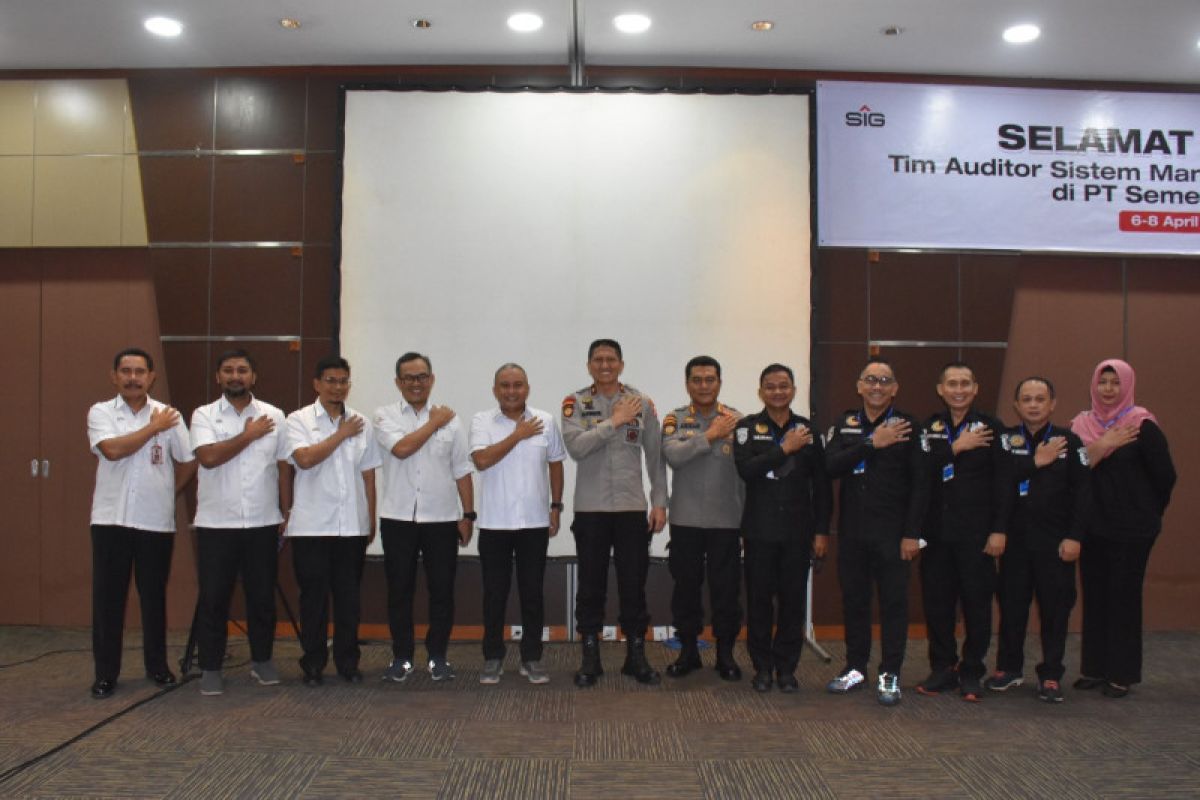Tim Auditor Mabes Polri audit sistem manajemen pengamanan PT Semen Padang