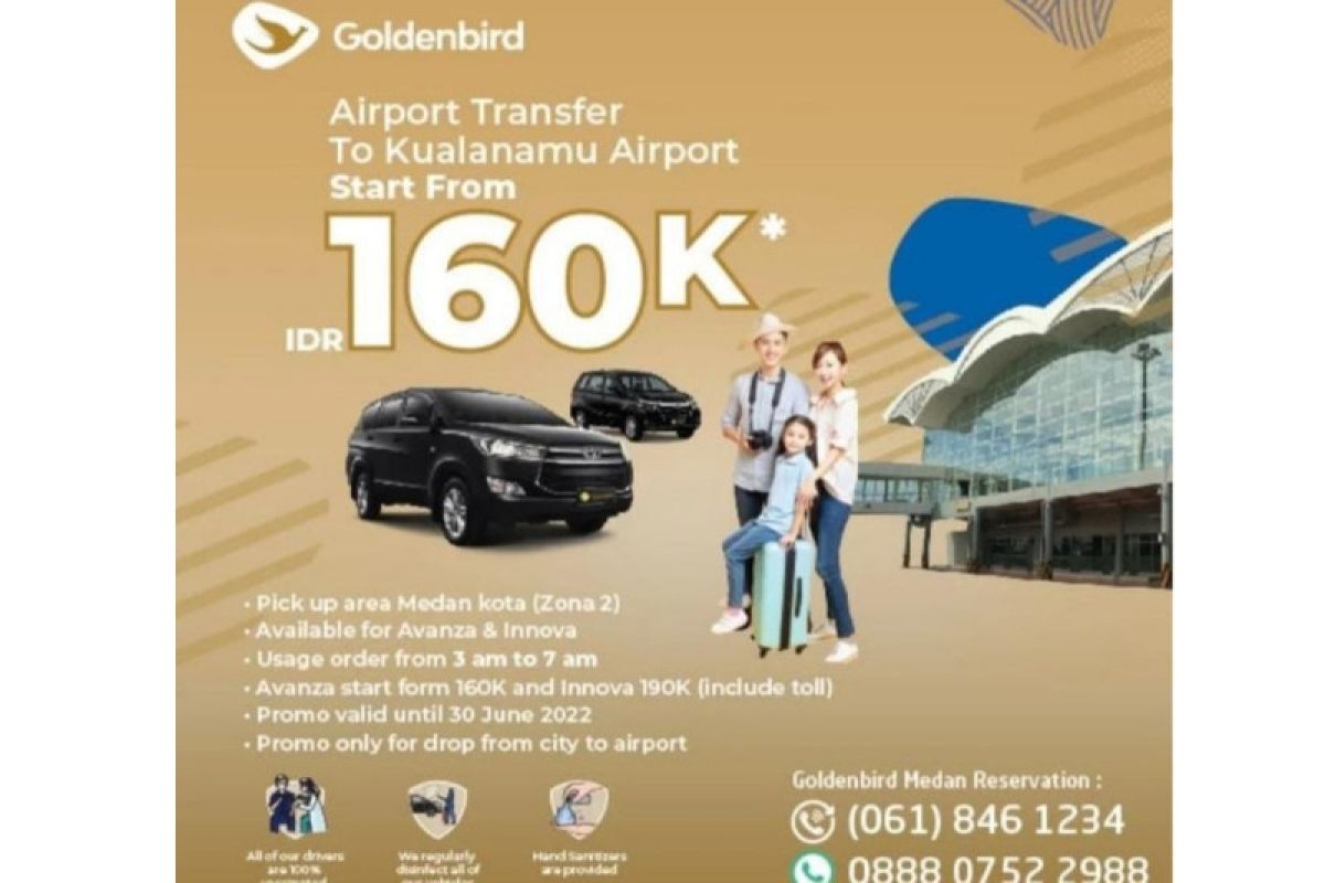 Promo Goldenbird ke Bandara Kualanamu