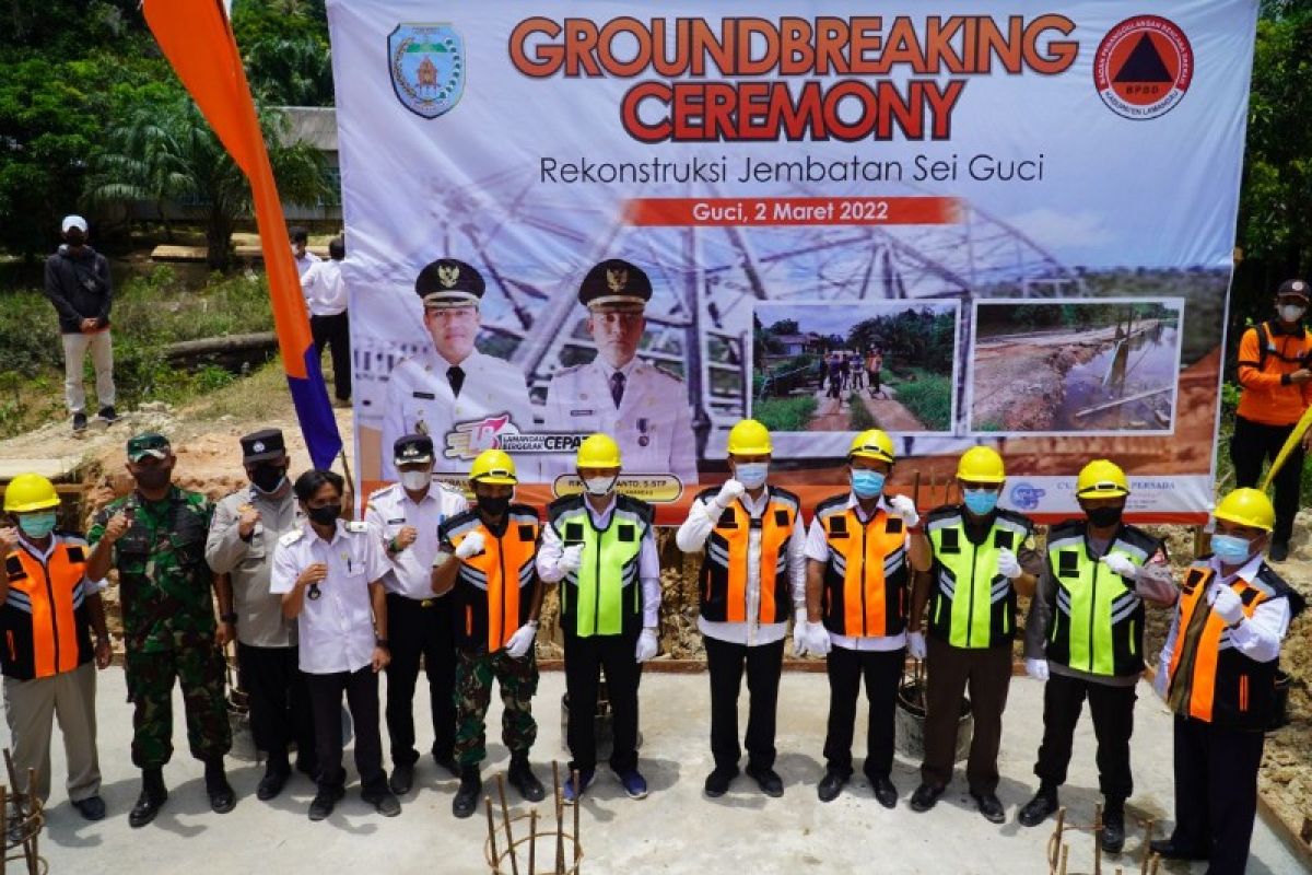 'Ground breaking' rekonstruksi Jembatan Sei Liku dan Guci