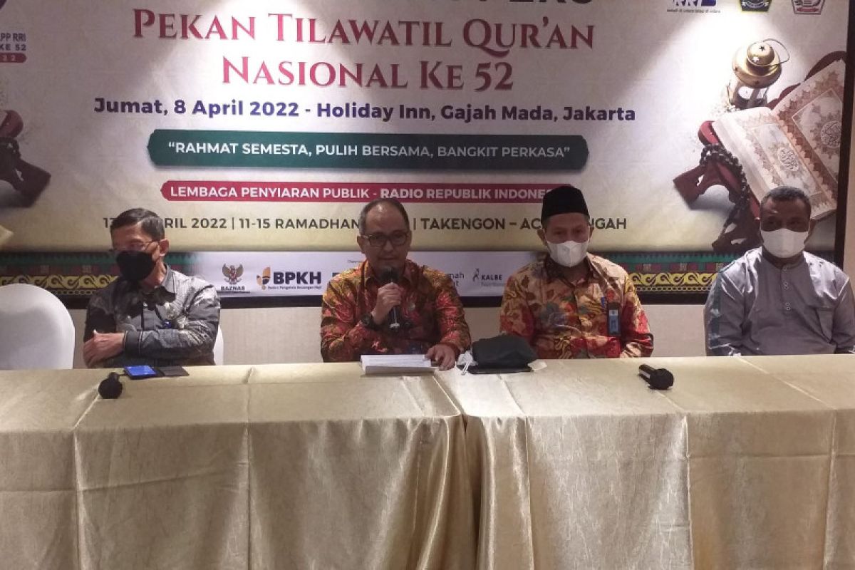 Wapres dijadwalkan buka Pekan Tilawatil Quran ke-52 RRI di Aceh