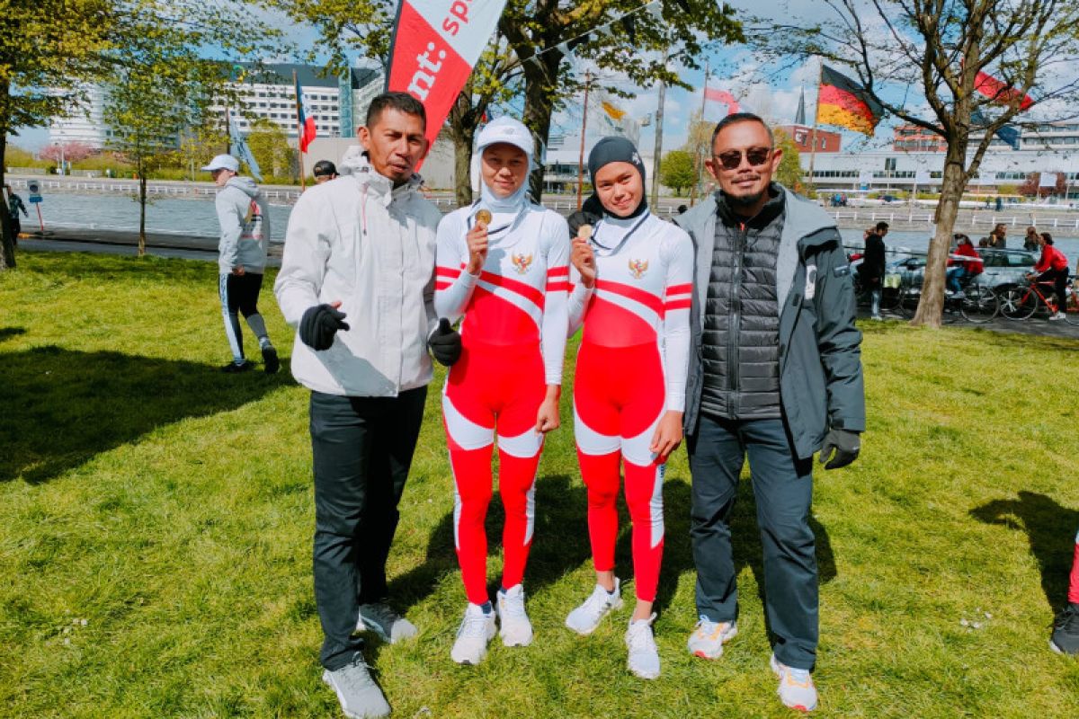 Timnas dayung Indonesia raih empat emas pada hari pertama kejuaraan di Belgia