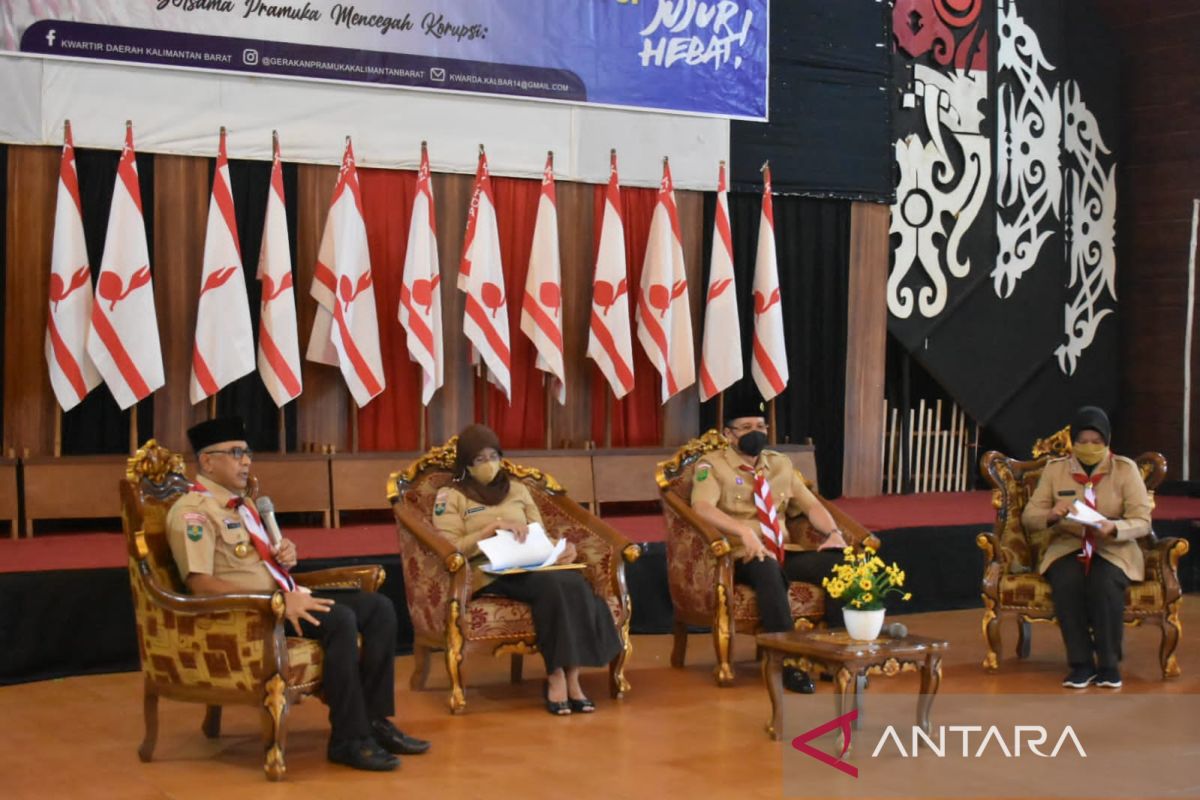 Kwartir Daerah Pramuka Kalimantan Barat ikut gencarkan pencegahan korupsi