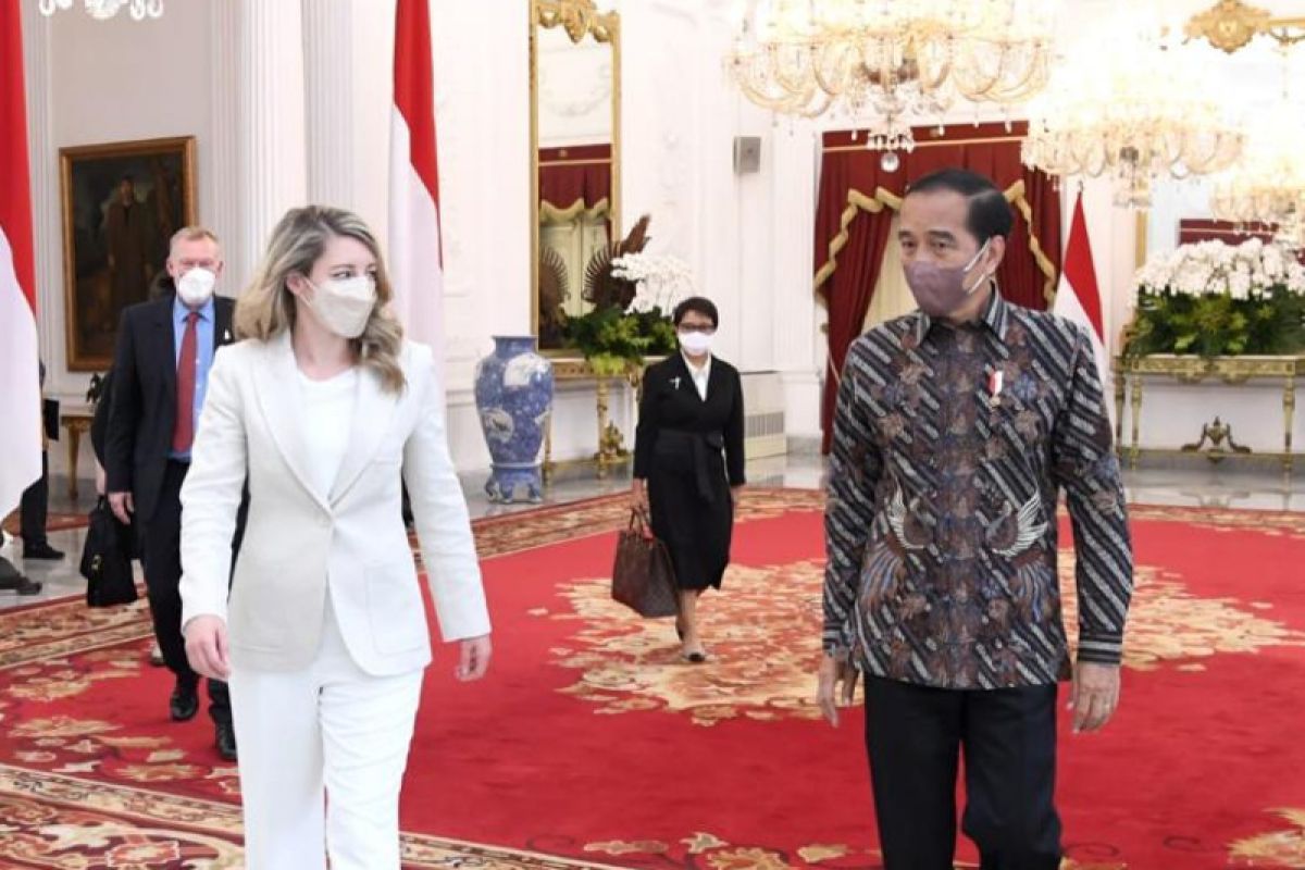 Menlu Kanada temui Presiden Jokowi sampaikan dukungan Presidensi G20