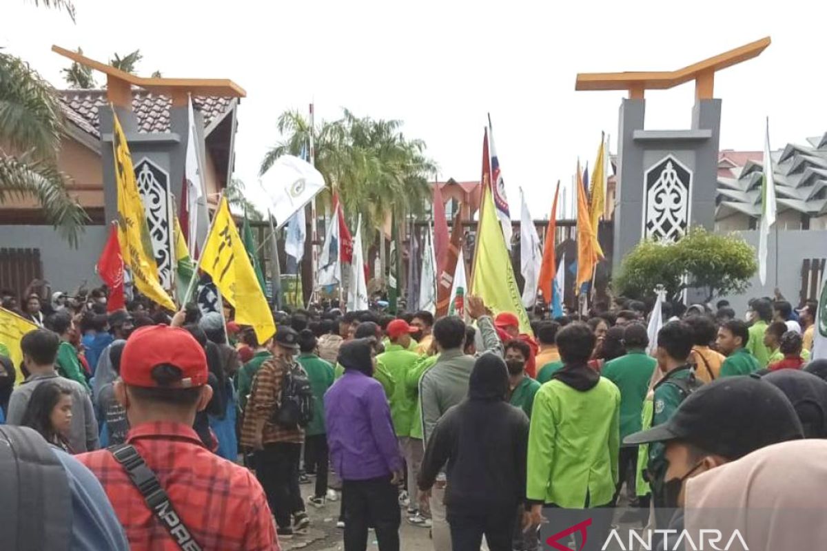 Demo mahasiswa di Samarinda berjalan kondusif