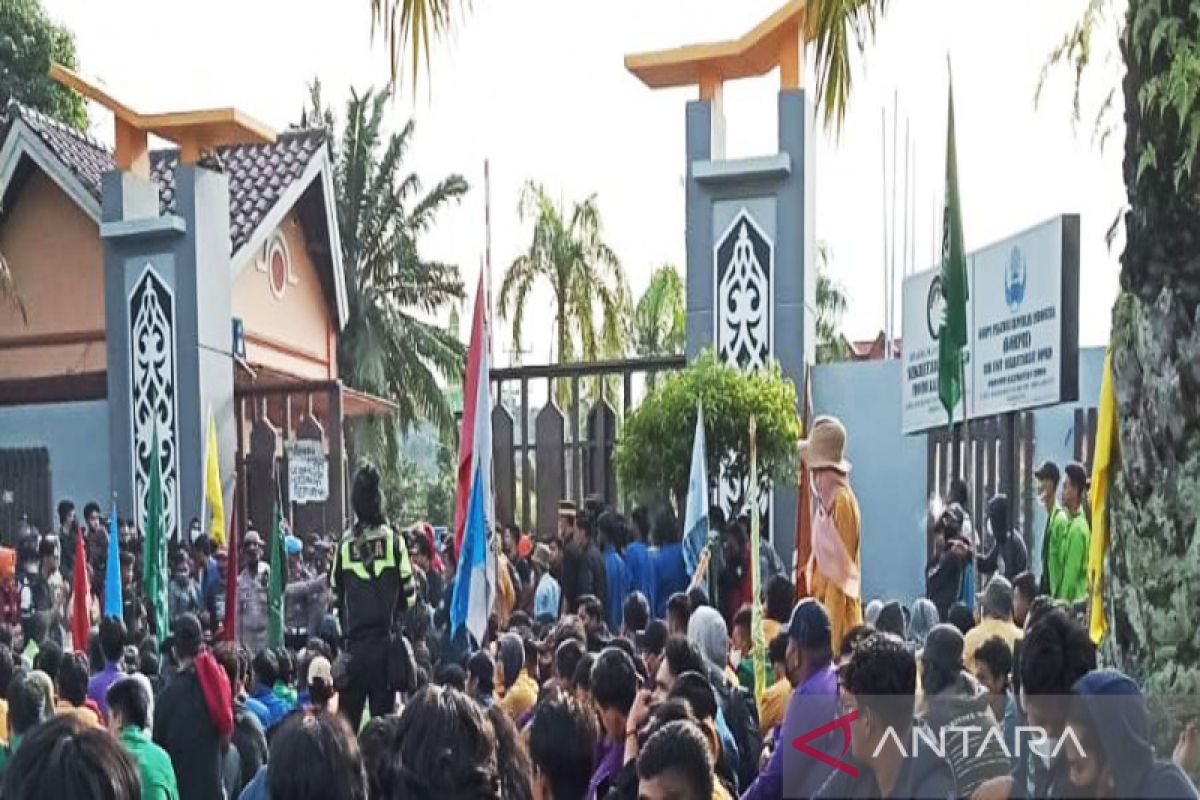 Demo mahasiswa di Samarinda berjalan kondusif