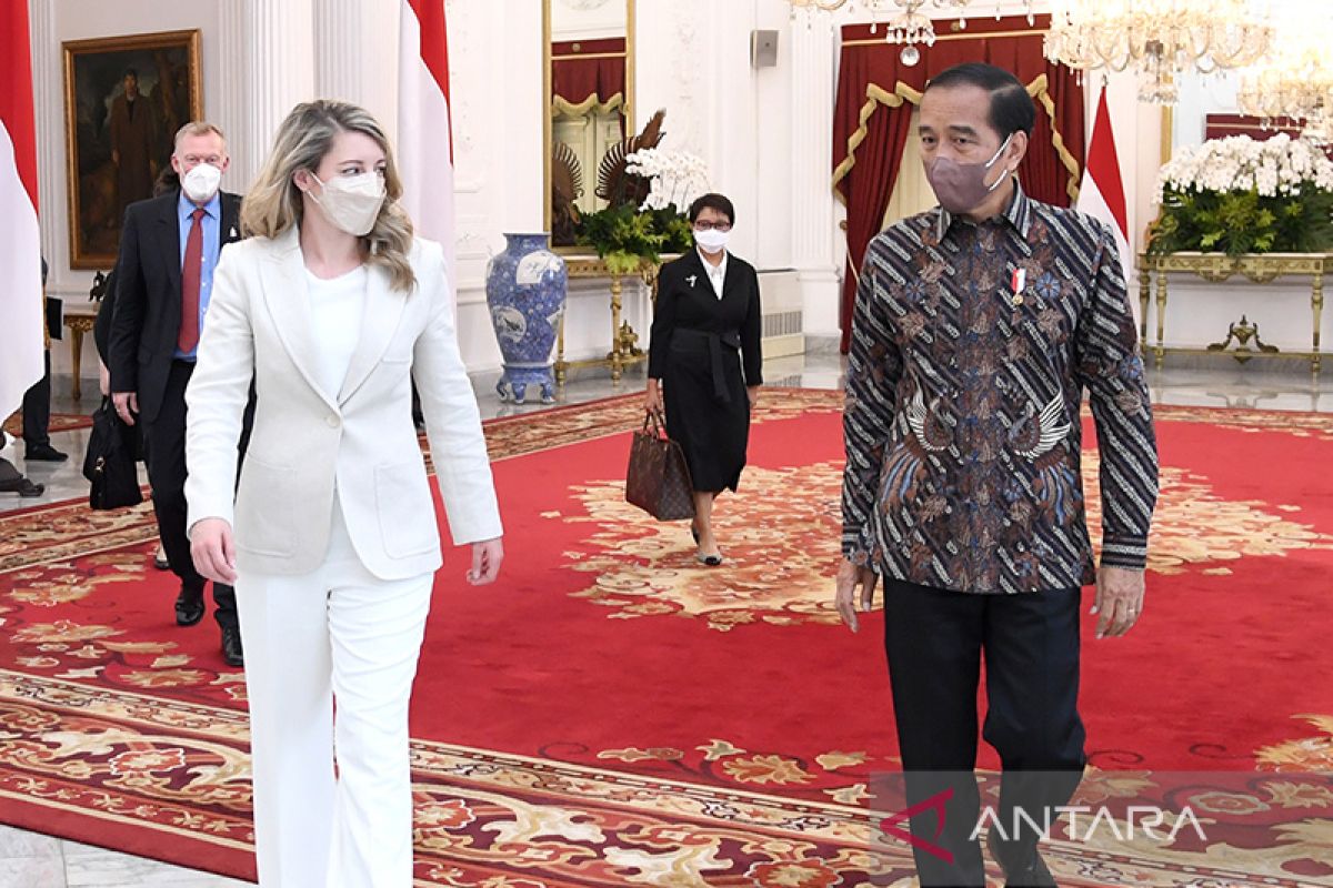 Menlu Kanada temui Presiden Jokowi sampaikan dukungan Presidensi G20