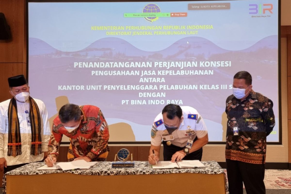 Kemenhub bersama PT Bina Indo Raya kerja sama pengembangan pelabuhan