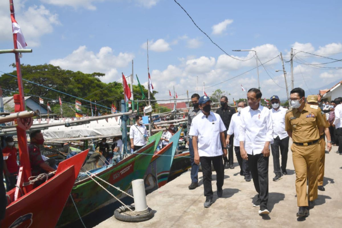 Nelayan Cirebon "curhat" langka solar ke Jokowi dan Ridwan Kamil