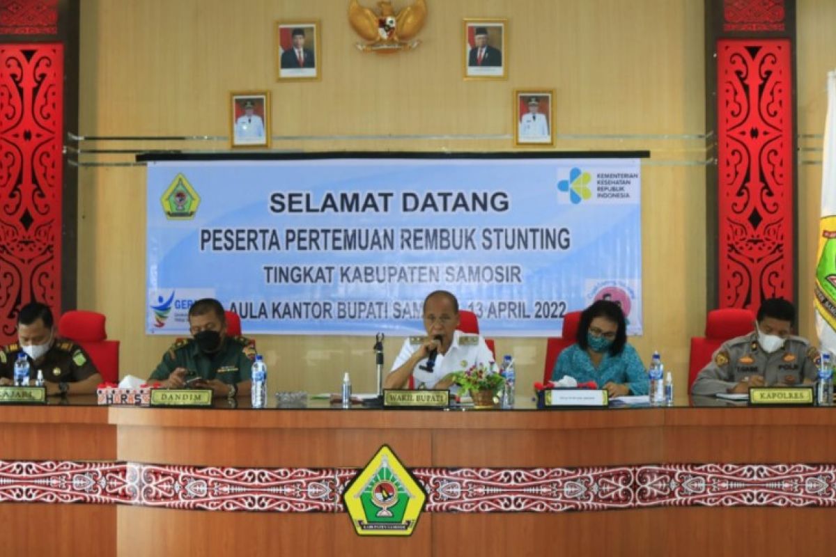 Wakil Bupati Samosir pimpin rembuk stunting