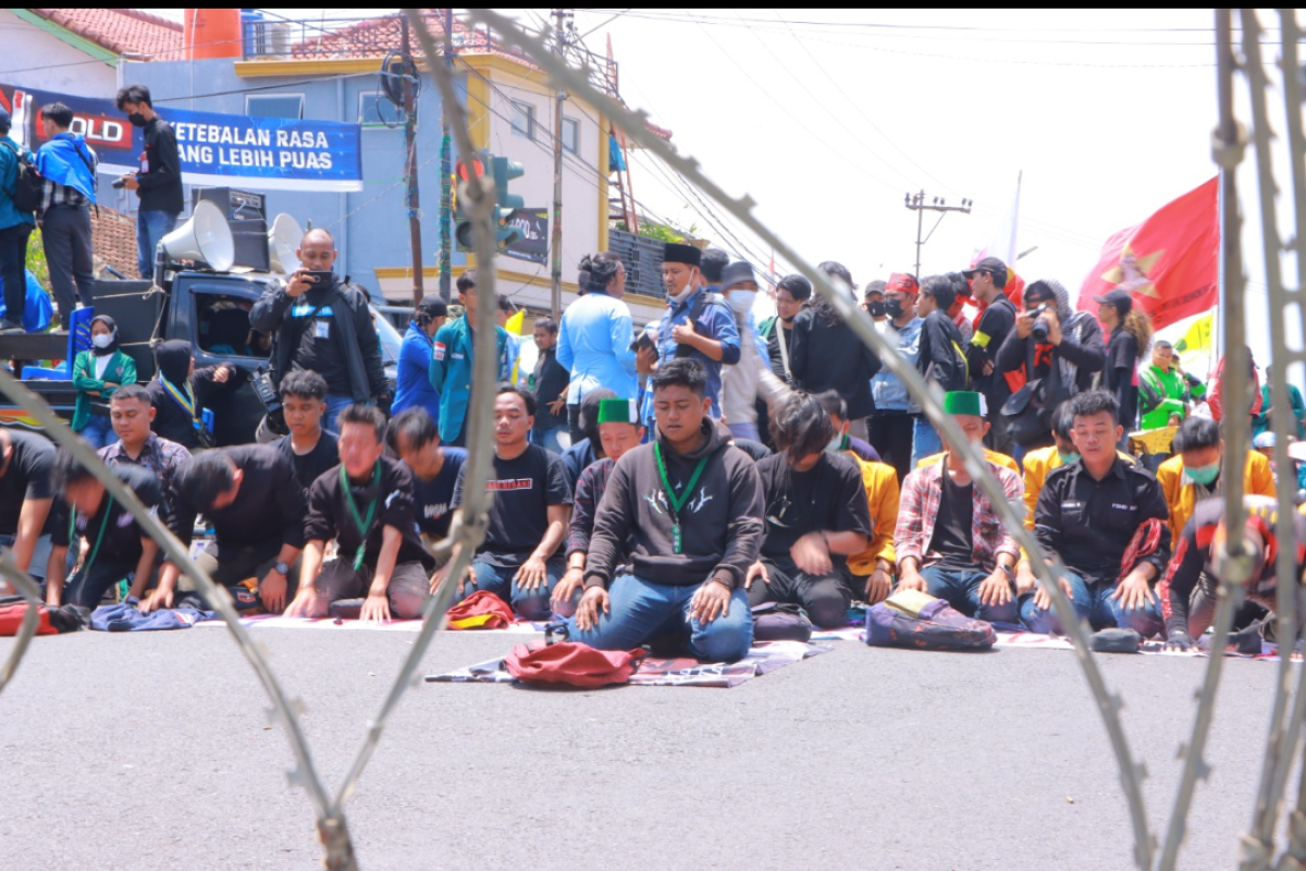 Polda Lampung : Aksi unjuk rasa berjalan tertib