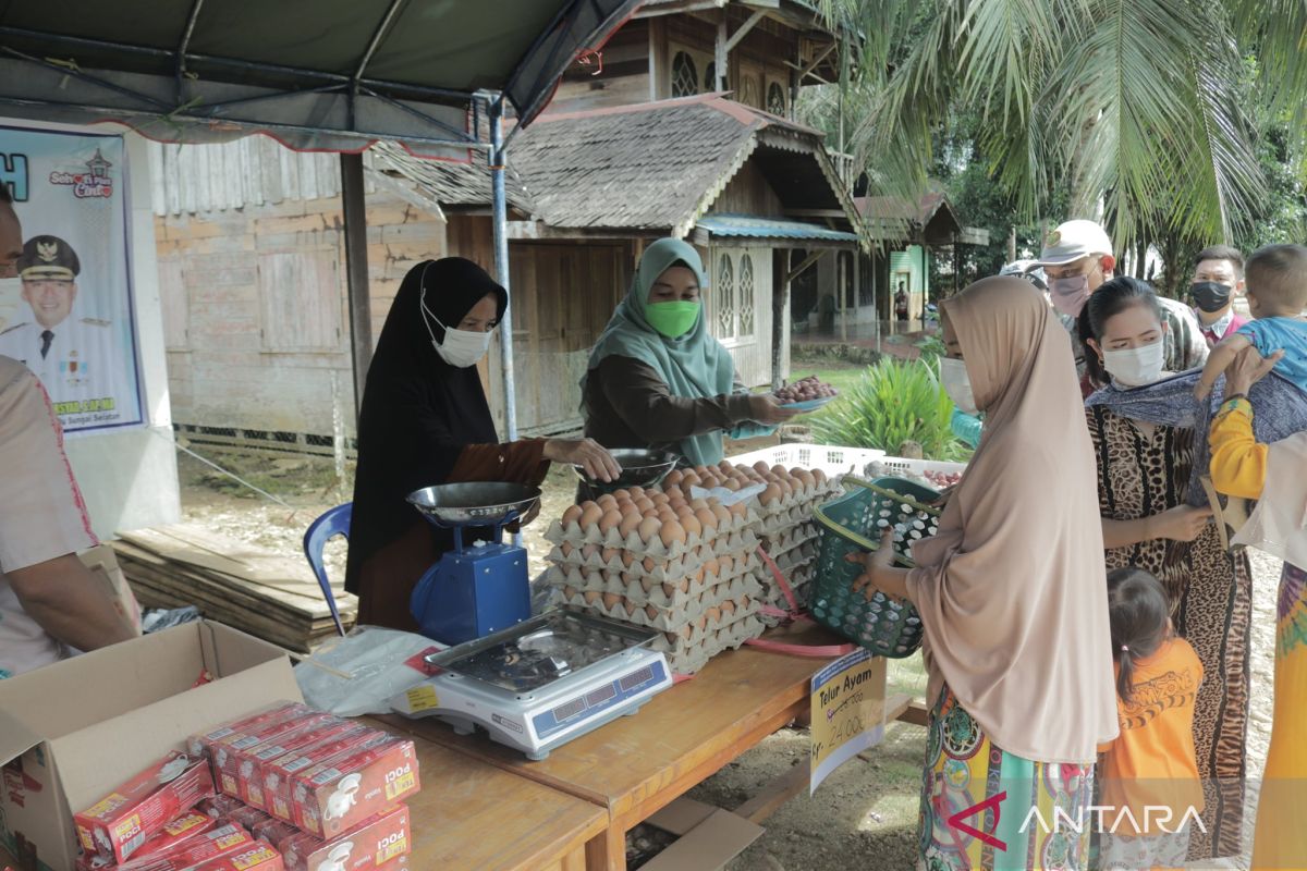 Warga Tambak Pipi'i terbantu adanya gelar pangan murah TTI HSS