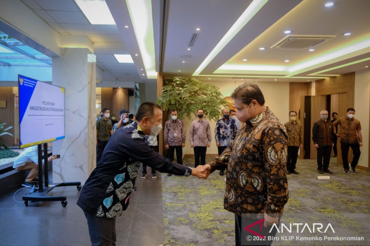 Menko Airlangga lantik Wan Darussalam sebagai anggota Bidang Pengusaha BP Batam