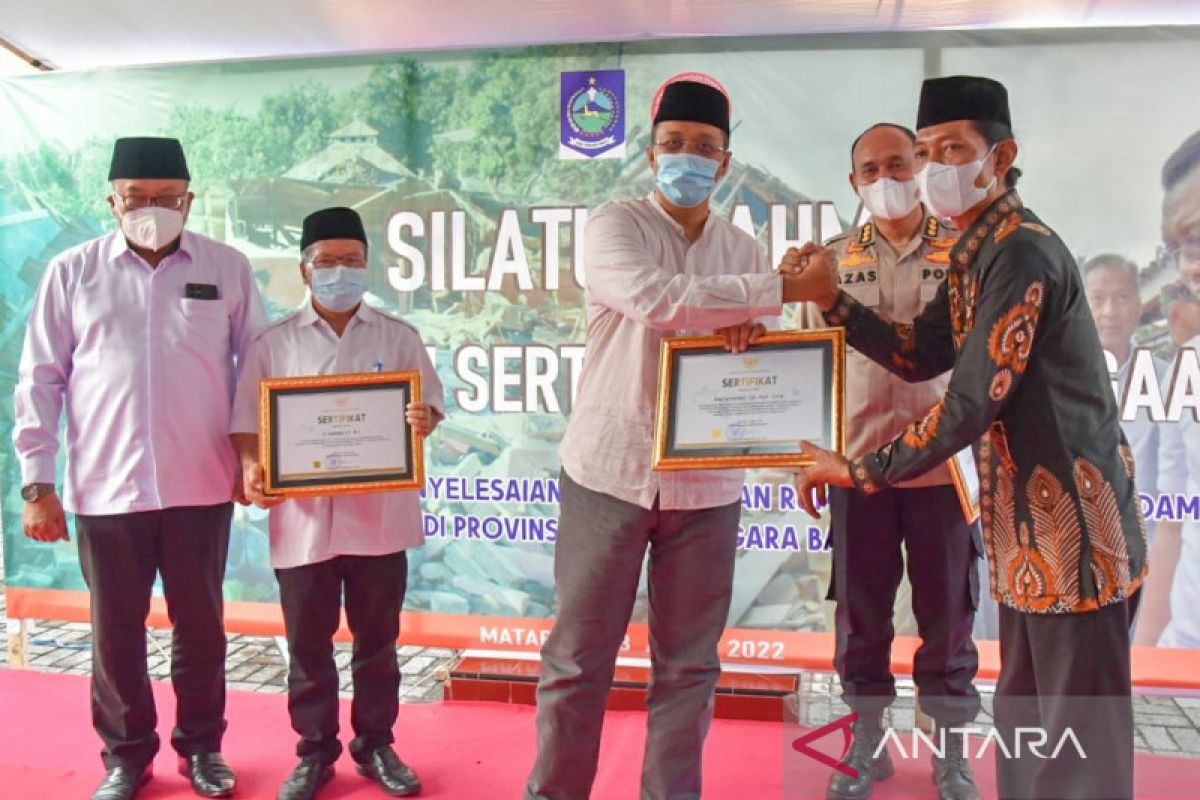 NTB menuntaskan perbaikan 243.055 rumah akibat gempa 2018