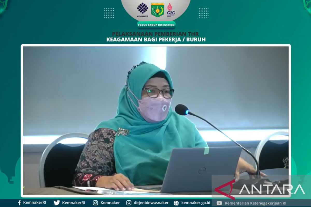 Kemnaker kembali ingatkan THR 2022 tidak dapat dibayar dengan dicicil