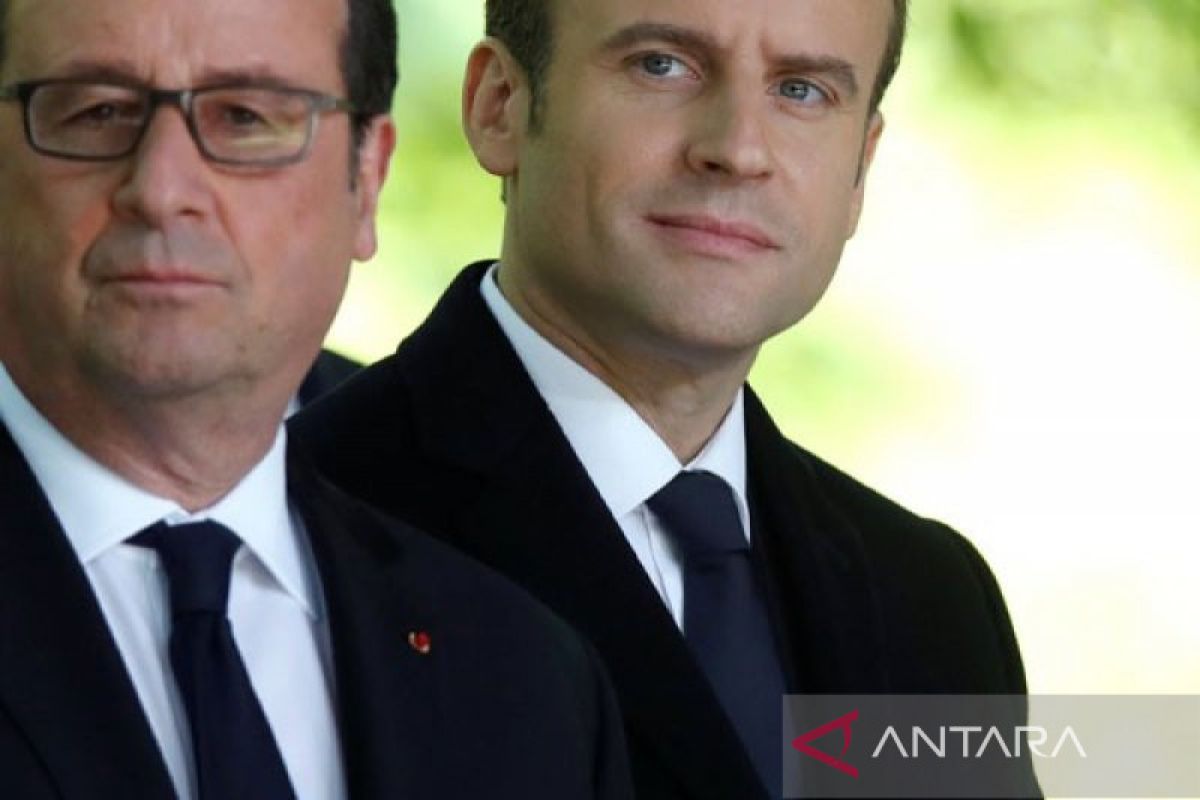 Mantan presiden Prancis Hollande dukung Macron dalam pilpres