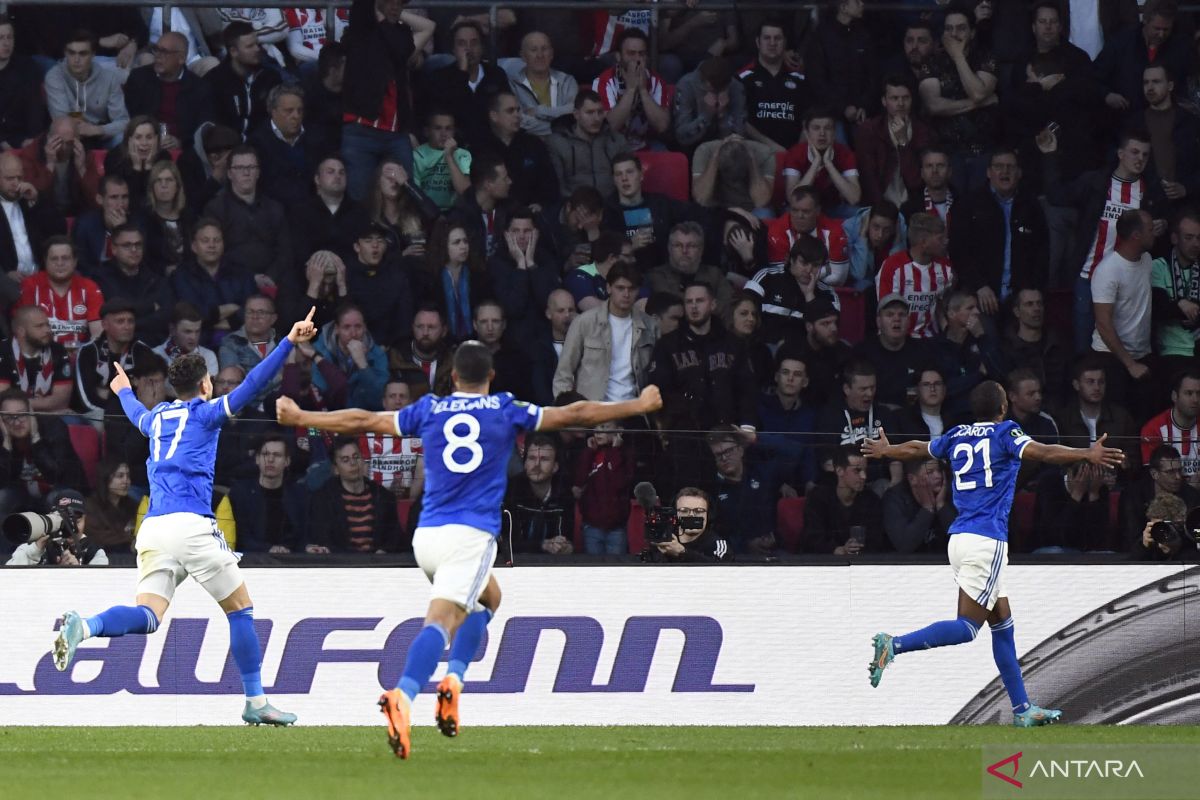 Liga Conference - Leicester lolos ke semifinal setelah menang 2-1 di markas PSV Eindhoven