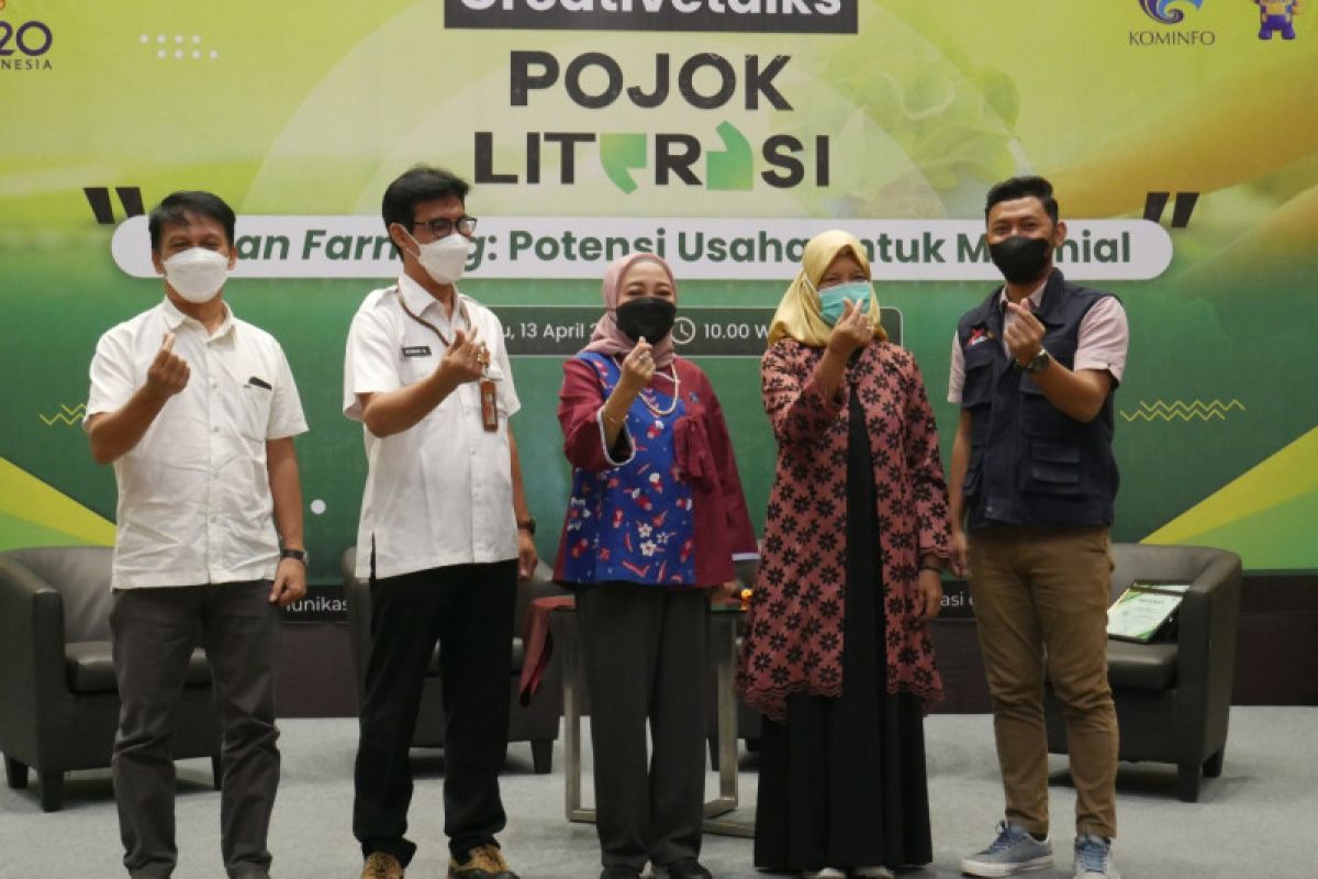 Dorong urban farming pada milenial, Kominfo gelar Pojok Literasi