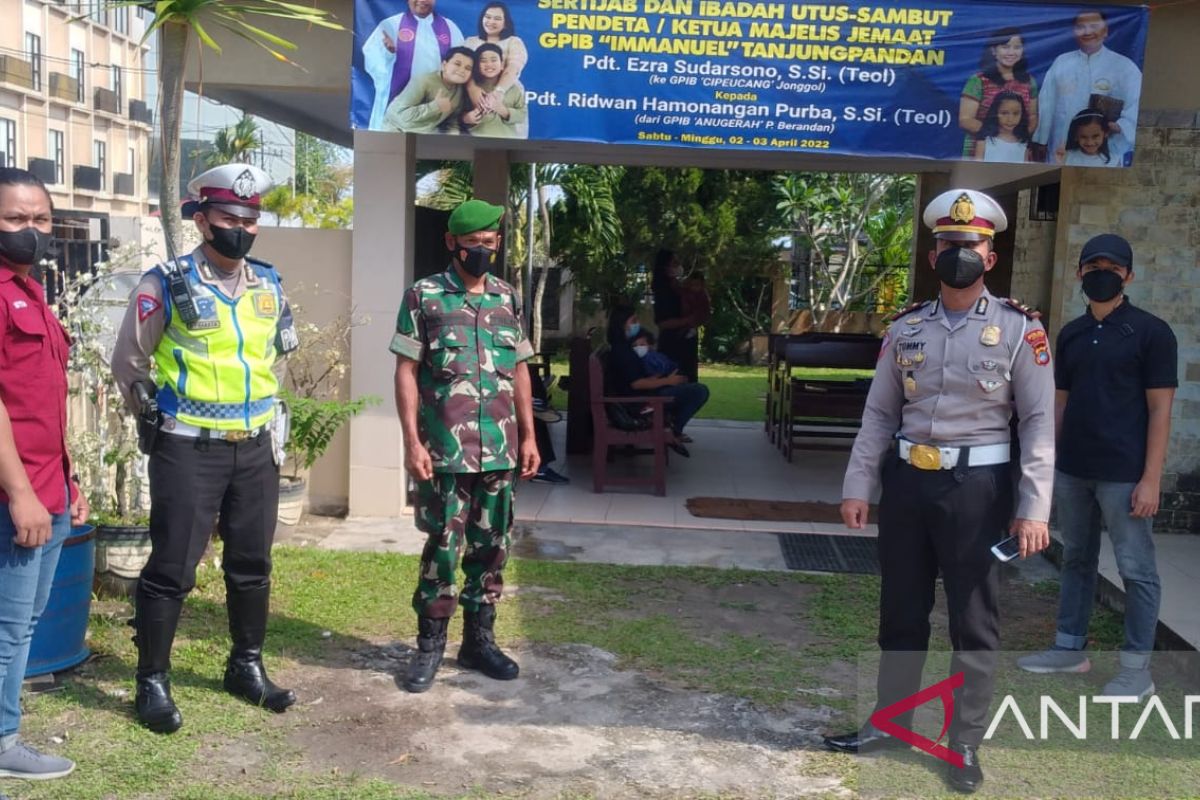 Polisi pastikan ibadah Jumat Agung di Belitung aman dan kondusif