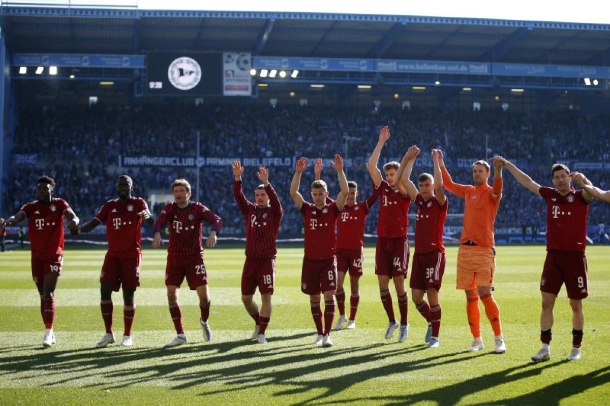Bayern Munchen di ambang juarai Bundesliga usai cukur Arminia 3-0