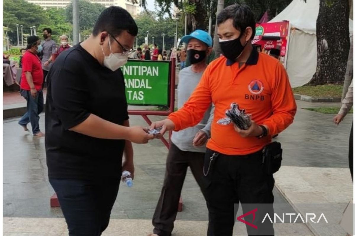 BNPB distribusikan 53.000 masker di fasilitas publik DKI Jakarta