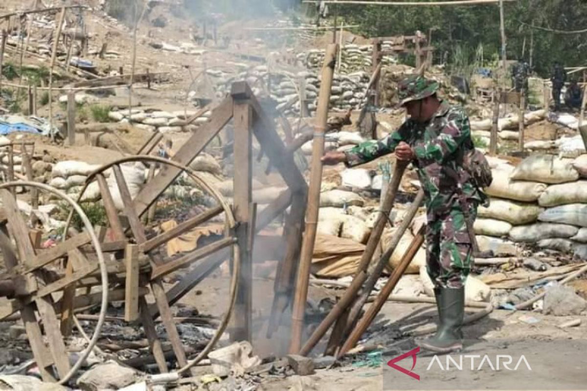 BNTNLL tertibkan pertambangan emas ilegal di kawasan TN Lore Lindu