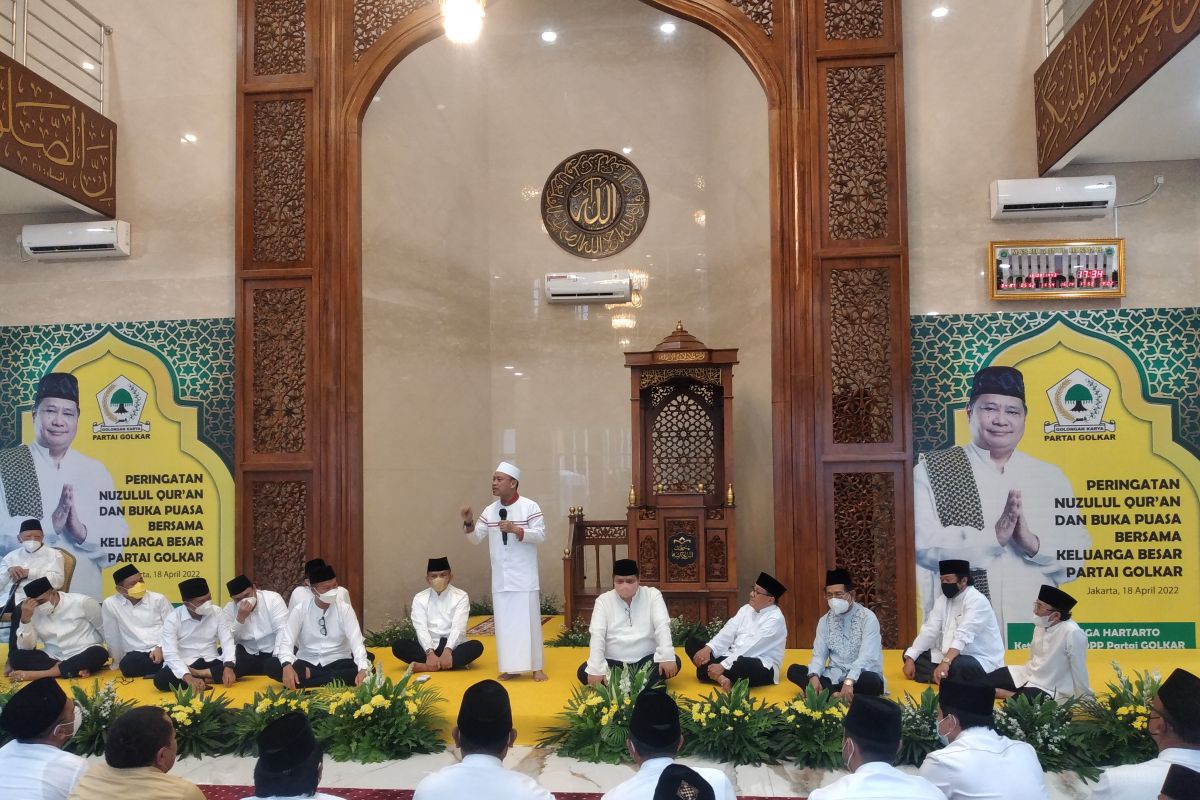 Ketum Partai Golkar: Nuzulul Qur'an momentum bangun budaya literasi