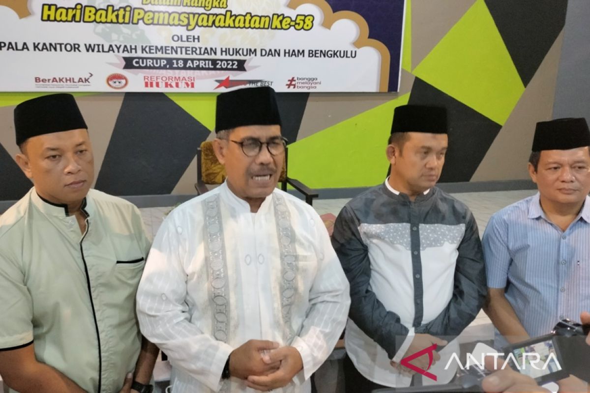 Kemenkumham Bengkulu instruksikan WBP isi kegiatan Ramadhan