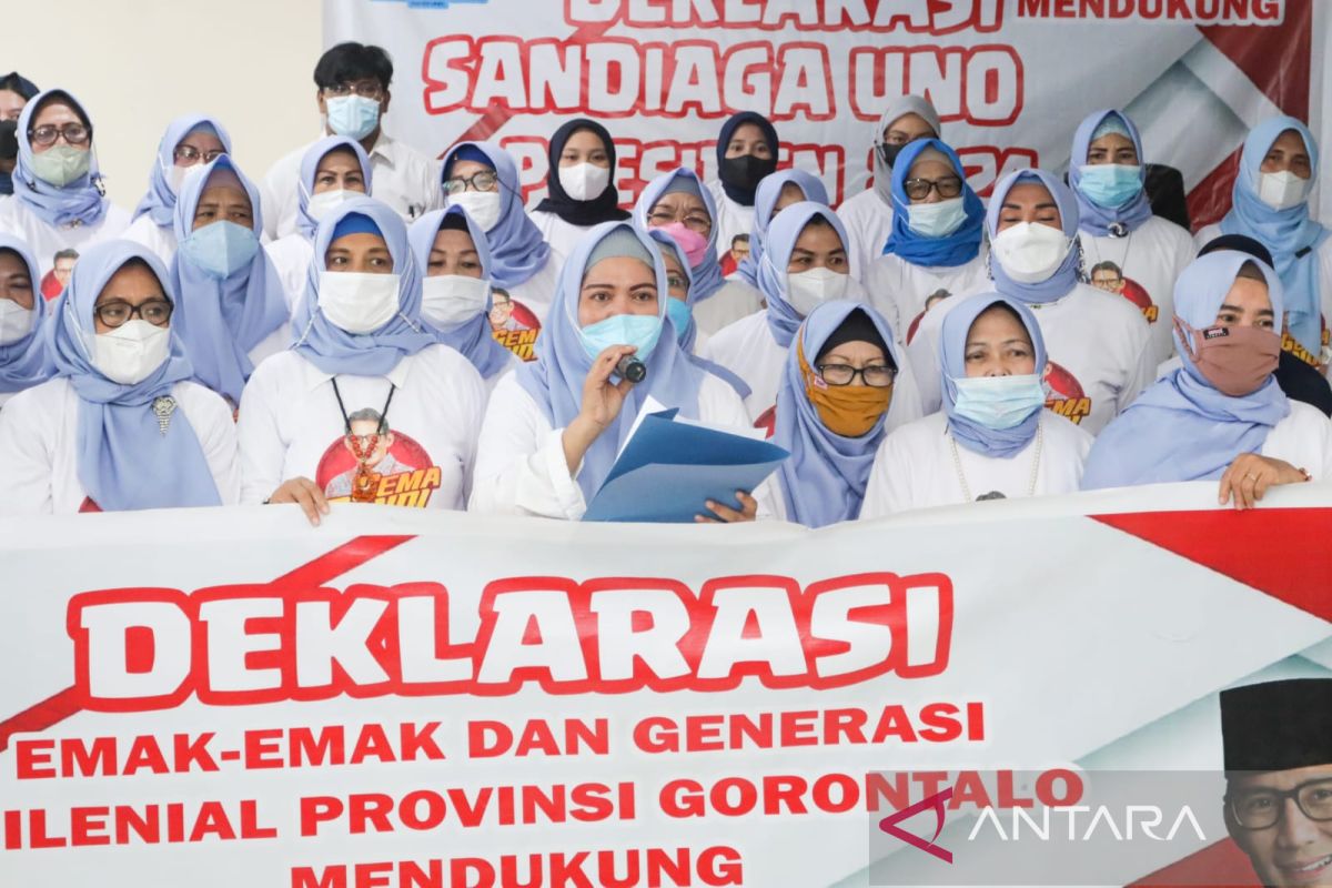 Relawan di Gorontalo dukung Sandiaga Uno maju Pilpres 2024