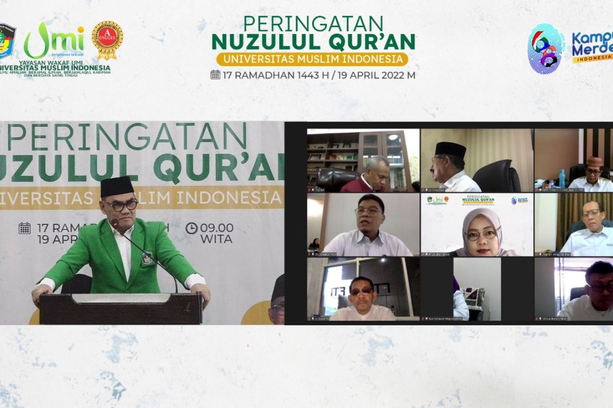 UMI Makassar peringati Nuzulul Quran 1443 Hijriah