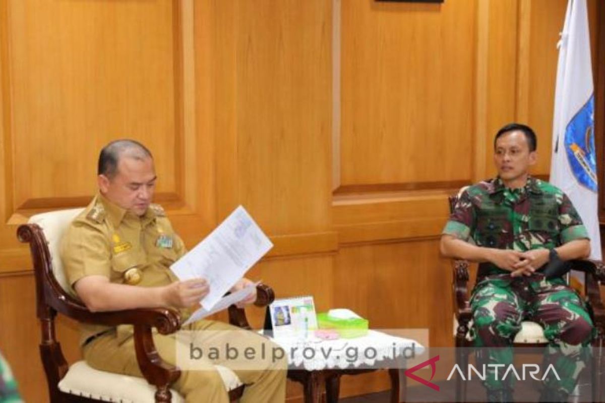 Gubernur Erzaldi usulkan beberapa hal dengan Danrem 045/Garuda Jaya