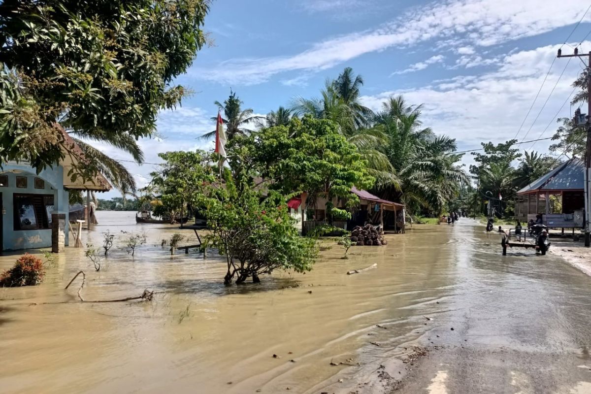 Banjir  setengah meter landa pesisir Aceh Tamiang