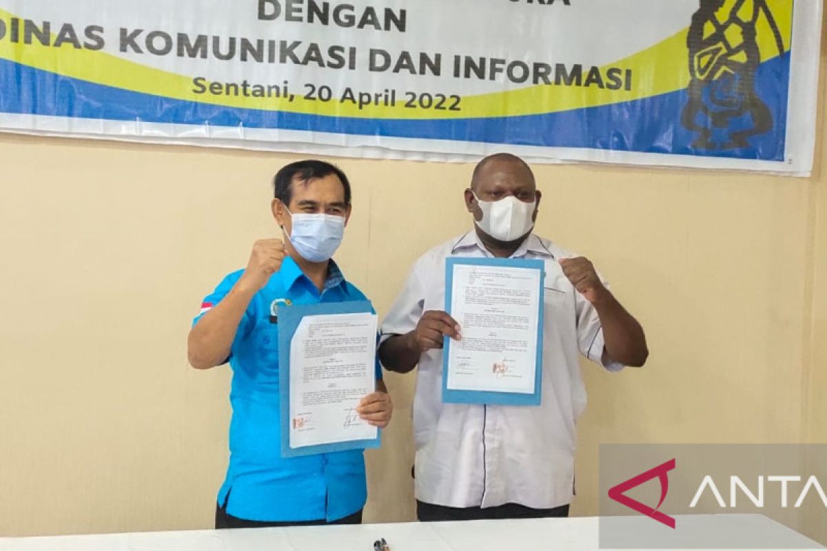 Diskominfo-BNN Jayapura tanda tangani nota kesepahaman terkait P4GN