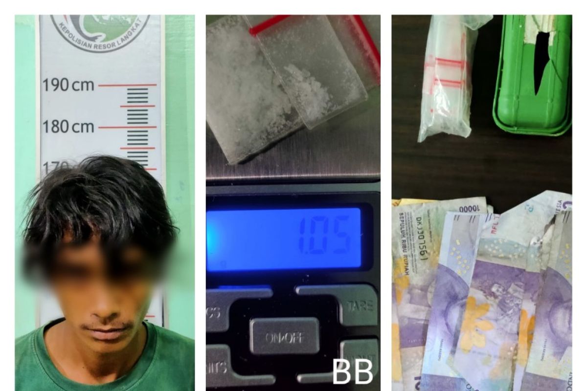 ARD warga Dusun Hilir Desa Secanggang ditangkap miliki 1,05 gram sabu