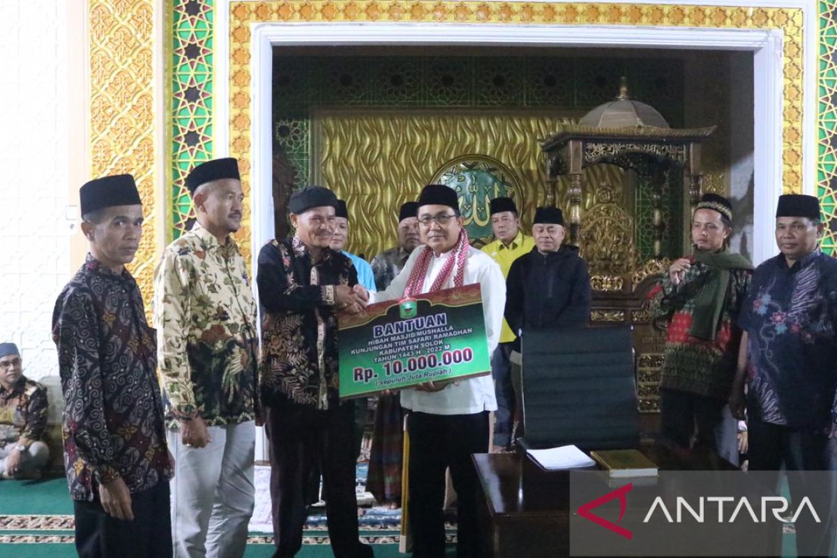 Tim Safari Ramadhan Kabupaten Solok kunjungi Masjid Raya Nagari Batu Bajanjang