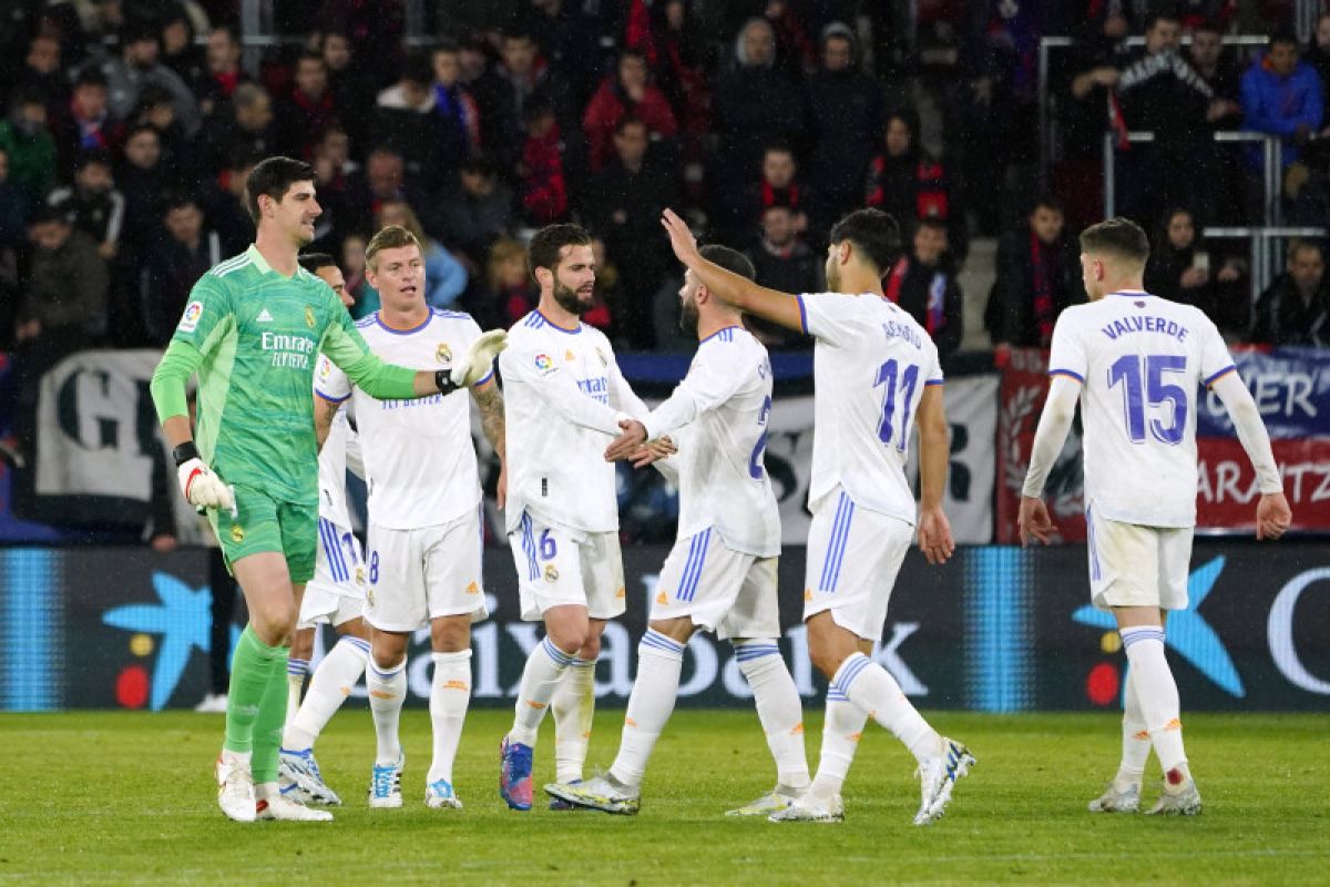 Atasi Osasuna 3-1, Real Madrid kian dekat juarai LaLiga