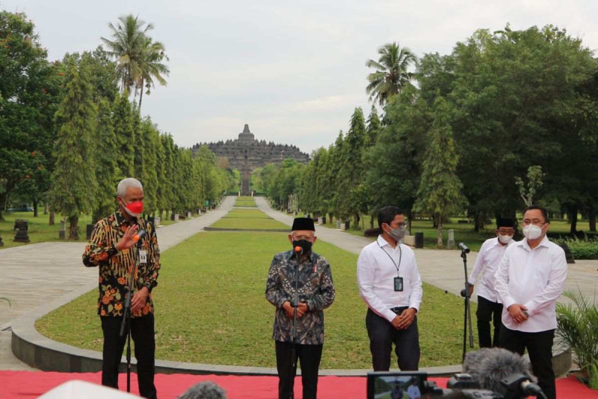 Sambut Lebaran, Wapres tinjau kesiapan Taman Wisata Candi Borobudur