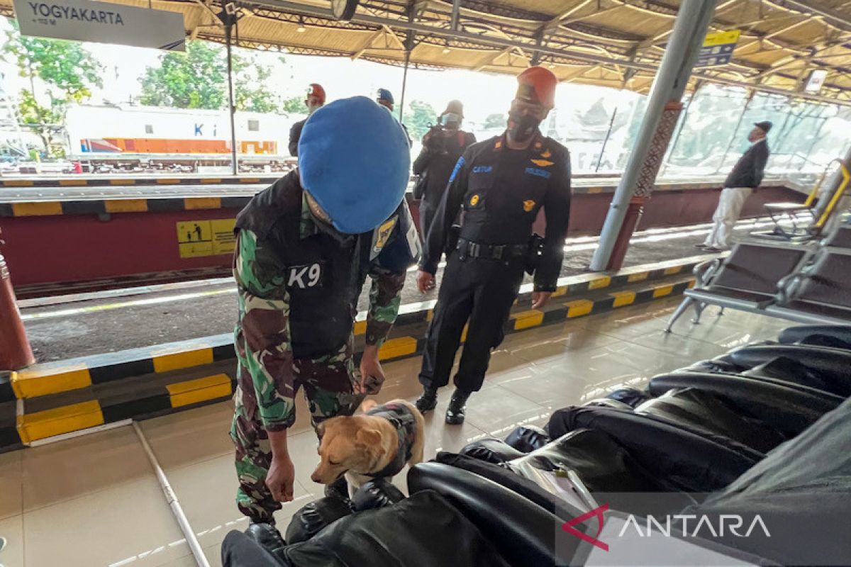Pengamanan Lebaran di stasiun Daop 6 melibatkan K-9 TNI/kepolisian