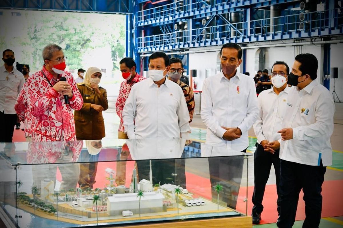 Presiden Jokowi tinjau deretan produk pertahanan Dahana