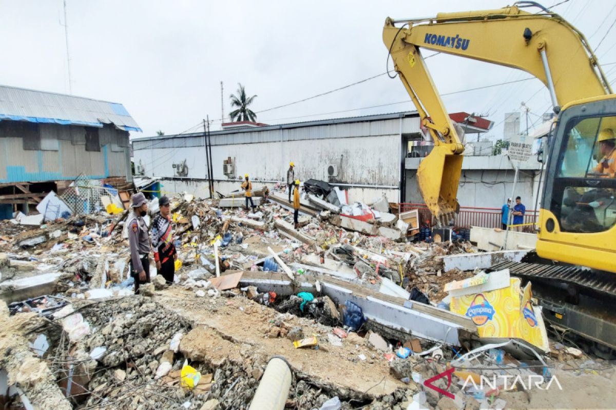 Kapolda Kalsel: Penyelidikan minimarket ambruk tunggu hasil labfor