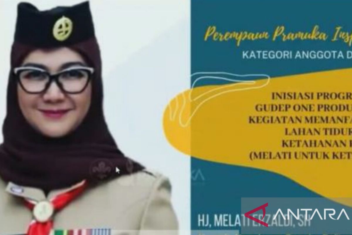 Melati Erzaldi dinobatkan sebagai Perempuan Pramuka Inspiratif Indonesia di peringatan Hari Kartini 2022