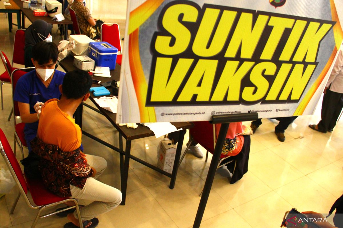 Penduduk Indonesia penerima dua dosis vaksin mencapai 163,87 juta jiwa