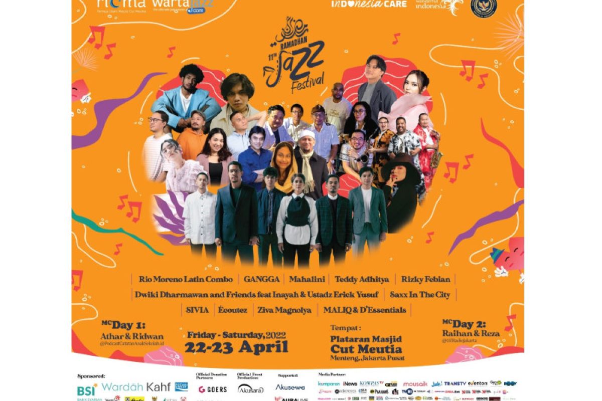 1.800 tiket donasi "Melody of Kindness" Ramadhan Jazz Festival 2022 ludes