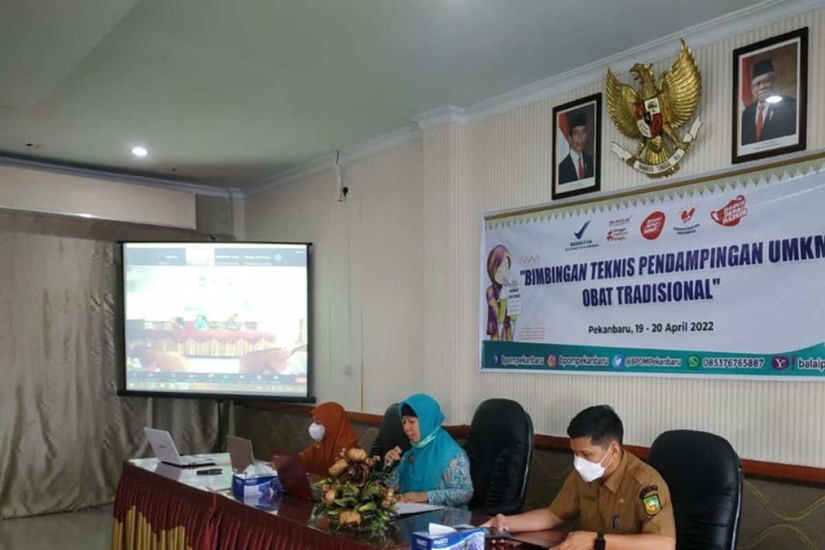 BBPOM Pekanbaru gelar Bimtek tingkatkan kualitas obat tradisional produk UMKM