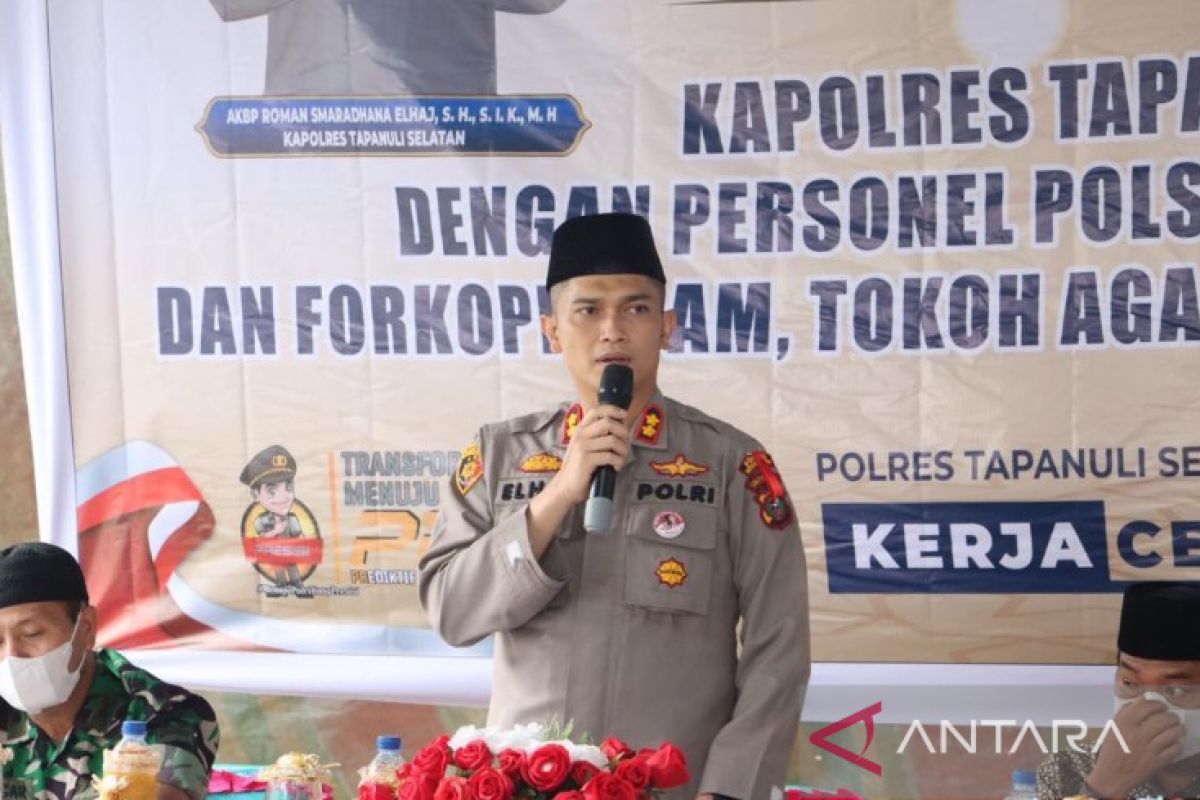 Kapolres Tapsel minta jajarannya peka terhadap hal kamtibmas